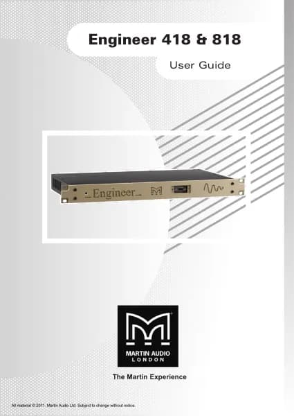 Martin Audio Engineer Remote