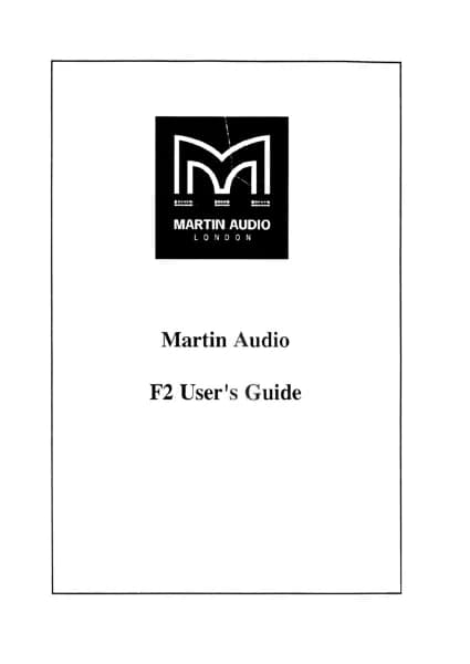 Martin Audio F2