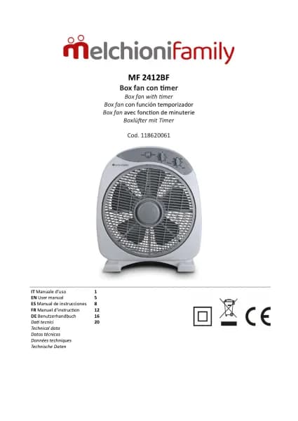 Melchioni MF 2412BF