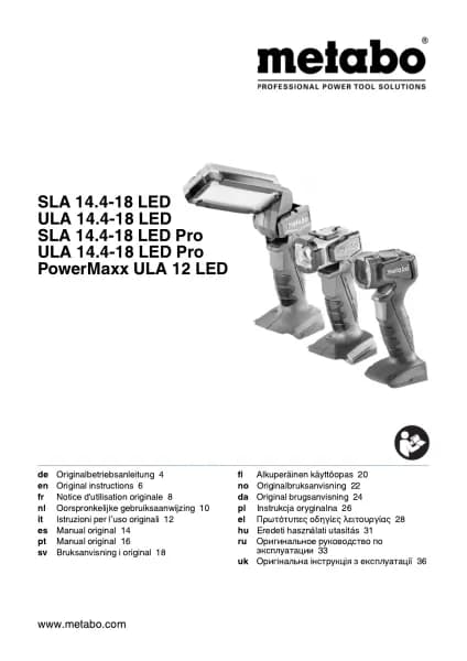 Metabo SLA 14.4-18 LED