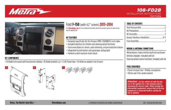 Metra 108-FD2B