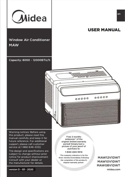 Midea MAW10U2QWT