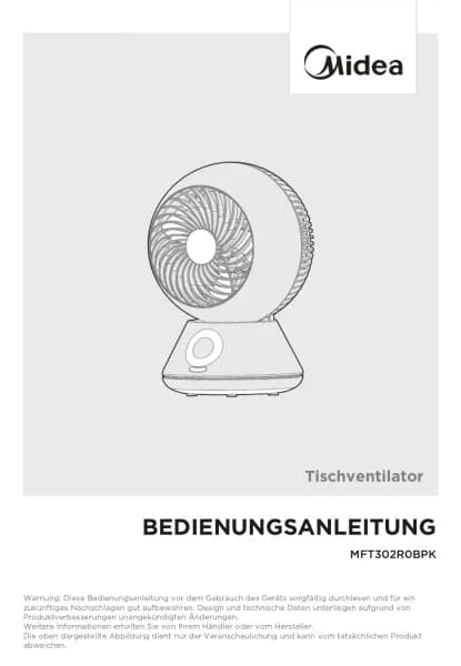 Midea MFT302R0BPK