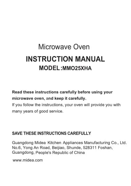 Midea MMO25XHA
