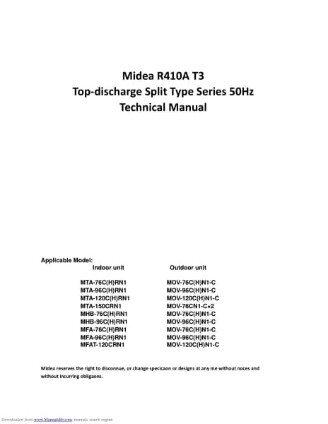 Midea MTA1-180CQN1