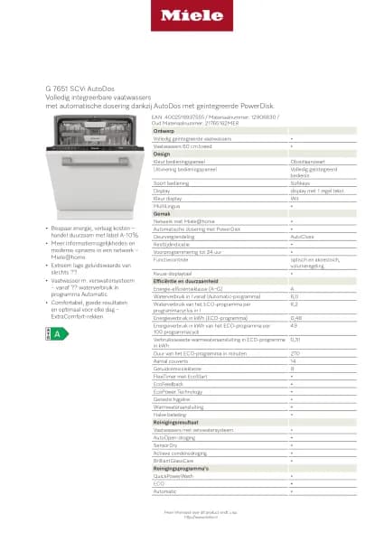 Miele G 7651 SCVi