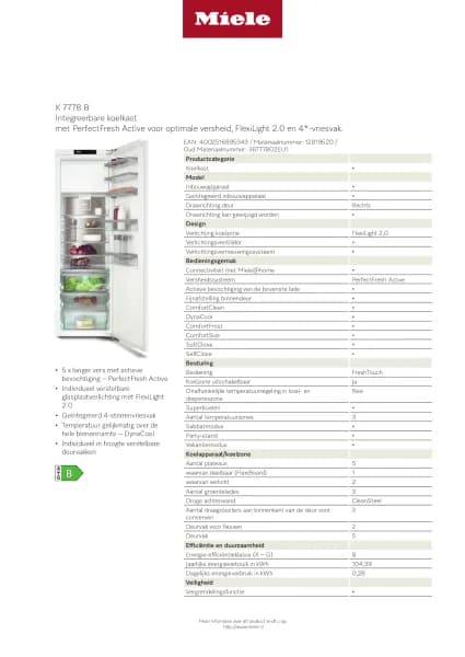 Miele K 7778 B