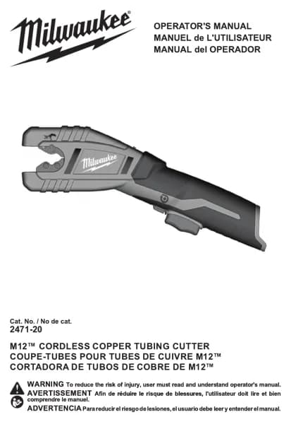 Milwaukee M12 2471-20