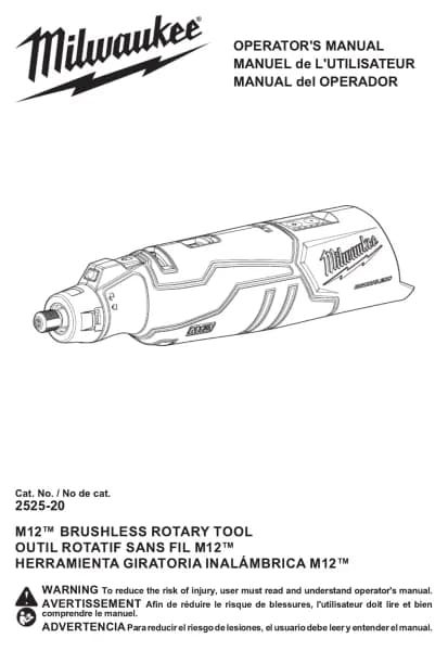 Milwaukee M12 2525-20