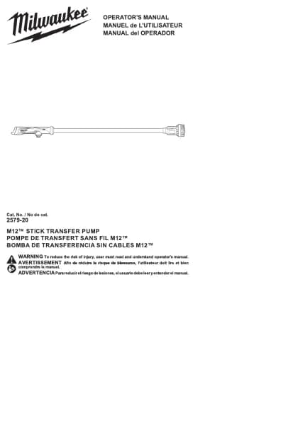 Milwaukee M12 2579-20