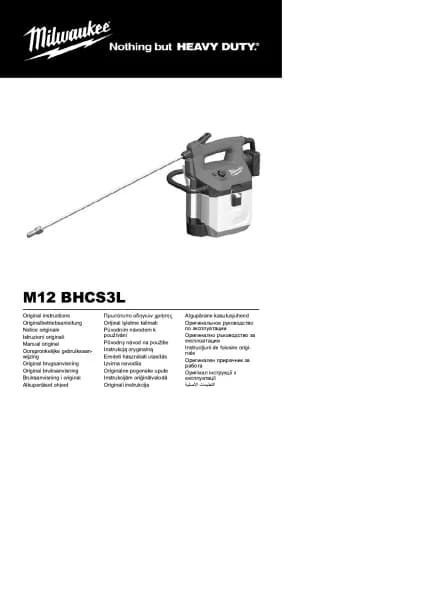 Milwaukee M12 BHCS3L