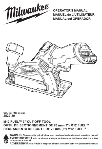 Milwaukee M12 Fuel 2522-20