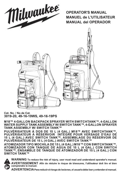 Milwaukee M18 3019-20PS