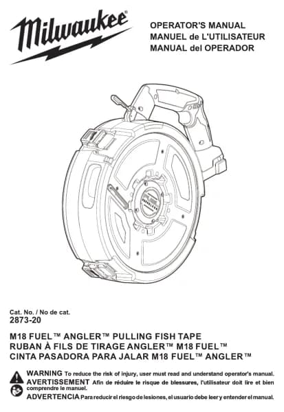 Milwaukee M18 FUEL ANGLER 2873-20