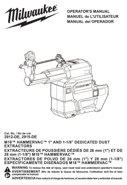 Milwaukee M18 Fuel HAMMERVAC 2915-DE