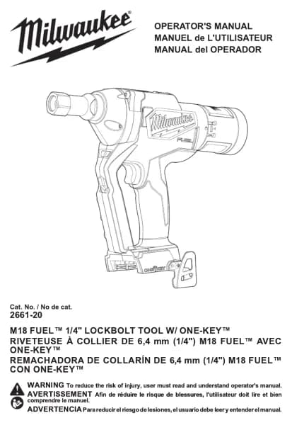 Milwaukee M18 Fuel ONE-KEY 2661-20
