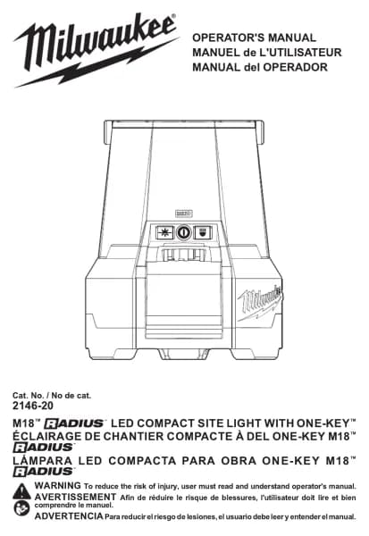 Milwaukee M18 RADIUS ONE-KEY 2146-20