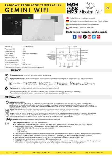 Mission Air GEMINI WIFI