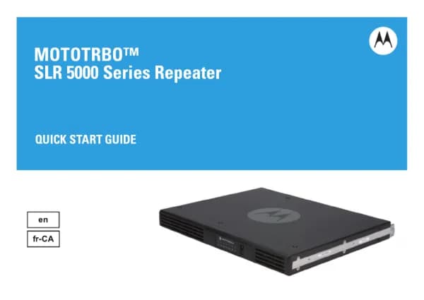 Motorola MOTOTRBO SLR 5000