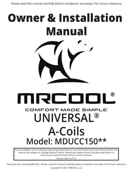 MRCOOL MDUCC15024036