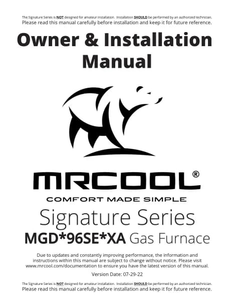 MRCOOL MGD96SE090C4XA