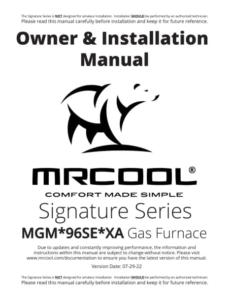 MRCOOL MGM96SE090C4XA