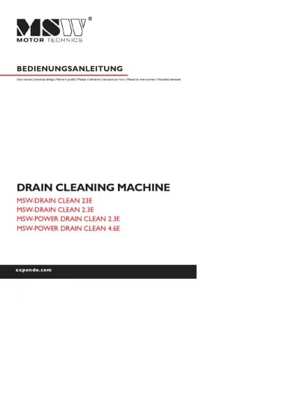 MSW -POWER DRAIN CLEAN 4.6E