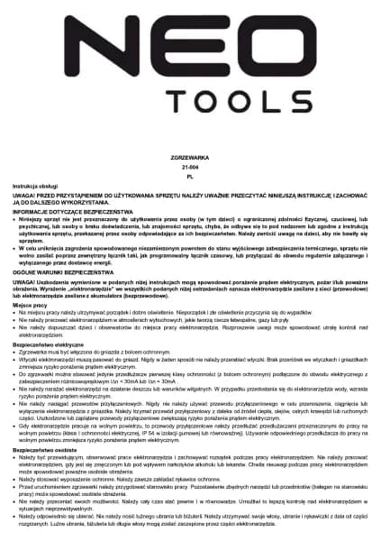 NEO Tools 21-004