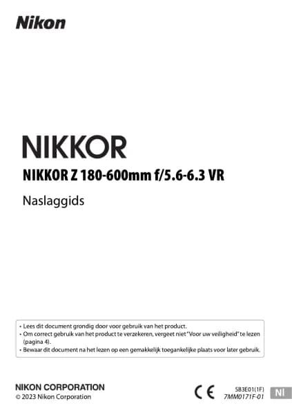Nikon NIKKOR Z 180-600mm f/5.6-6.3 VR