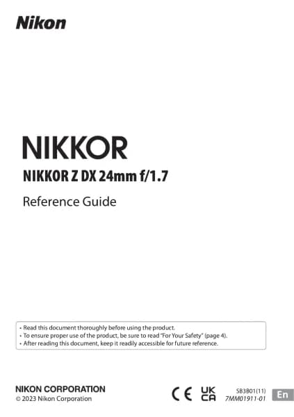 Nikon NIKKOR Z DX 24mm f/1.7