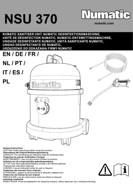 Numatic NSU370 Sanitise Pro