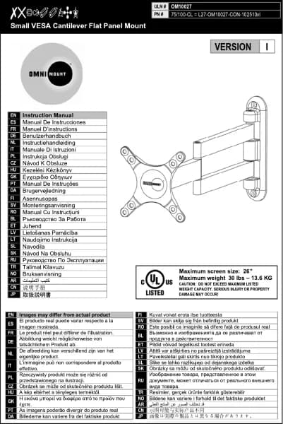 OmniMount 75/100 CL
