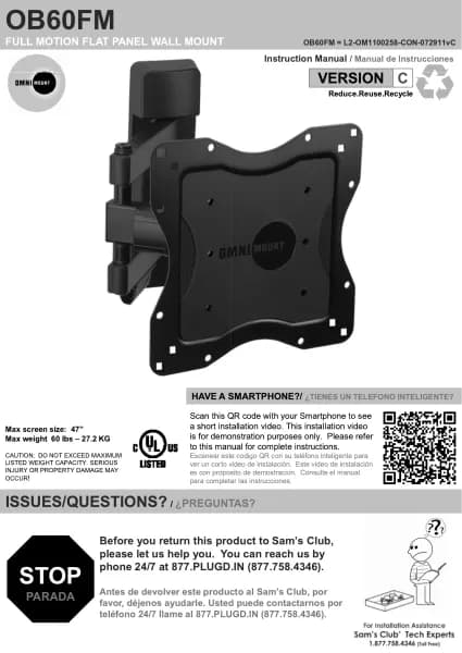 OmniMount OmniBasics OB60FM