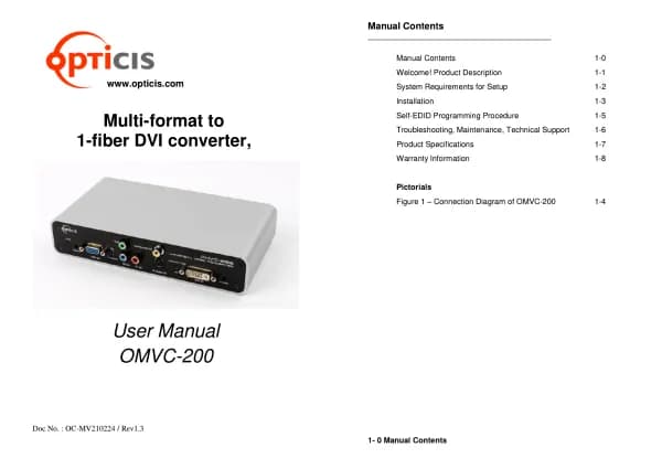 Opticis OMVC-200