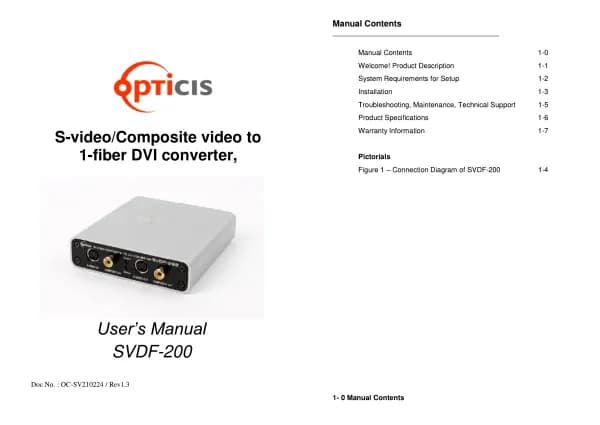 Opticis SVDF-200