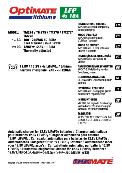 Optimate Lithium 10A