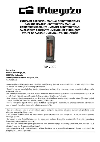 Orbegozo BP 7000