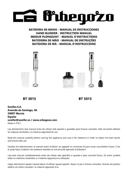 Orbegozo BT 5015