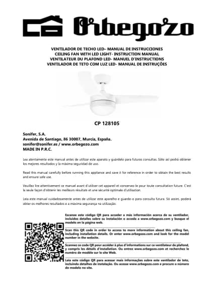 Orbegozo CP 128105