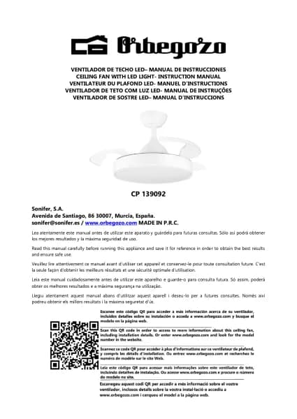 Orbegozo CP 139092