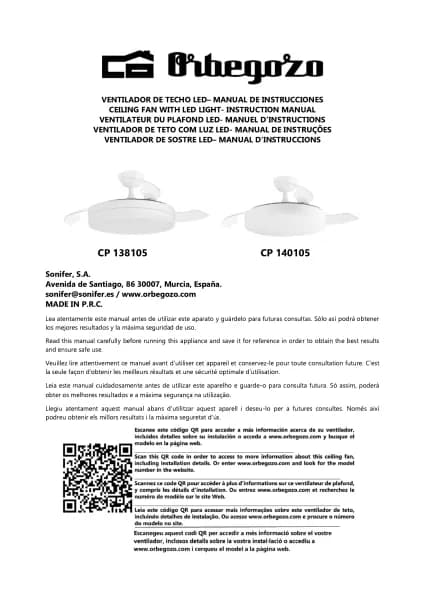 Orbegozo CP 140105