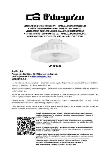 Orbegozo CP 150035