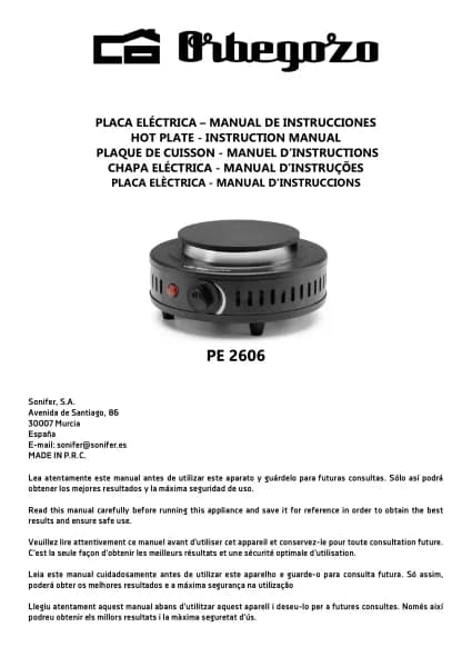 Orbegozo PE 2606