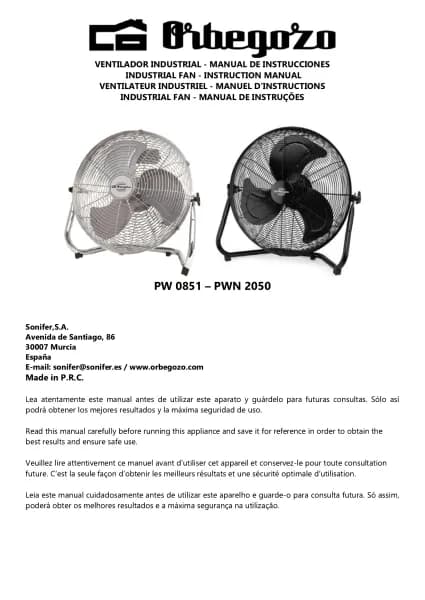 Orbegozo PWN 2050
