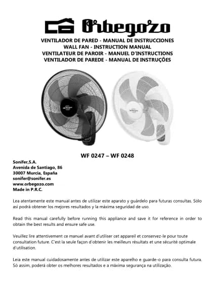 Orbegozo WF 0248