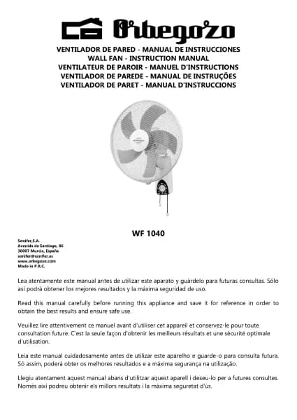Orbegozo WF 1040