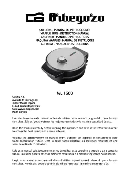 Orbegozo WL 1600