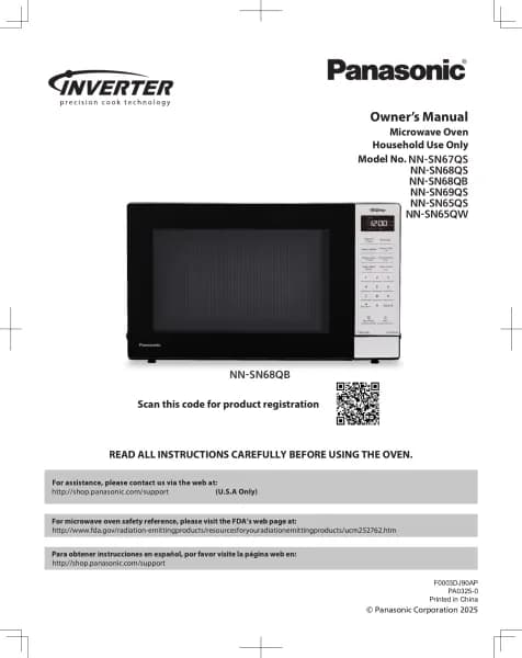Panasonic NN-SN68QB