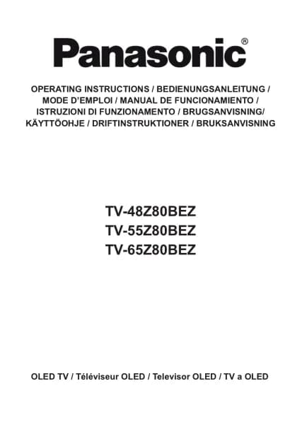 Panasonic TV-55Z80BEZ