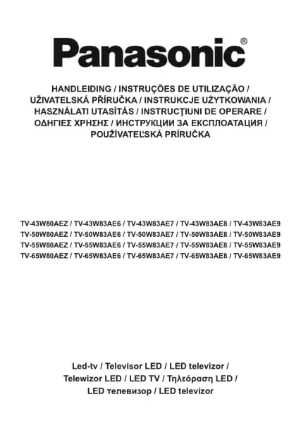 Panasonic TV-65W83AE7